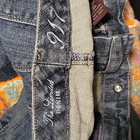 The Limited Denim 917 Trouser jean sz 8S short cotton blend medium wash wide leg - Picture 10 of 10